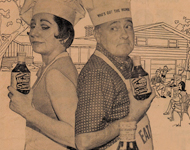 MUMBO BAR-B-Q SAUCE - historic ad - MUMBO TURNS ON THE FLAVOR! 
