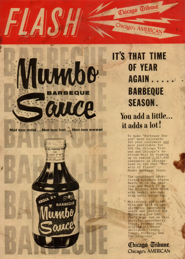 MUMBO Sauce historical ad