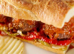 BBQ Meatball Sandwich